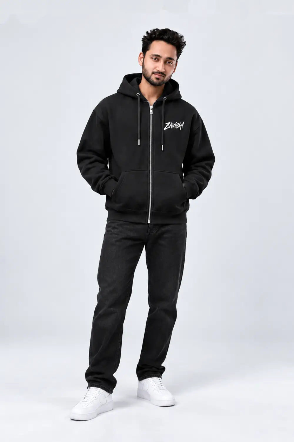 Black Hoodie Zipper