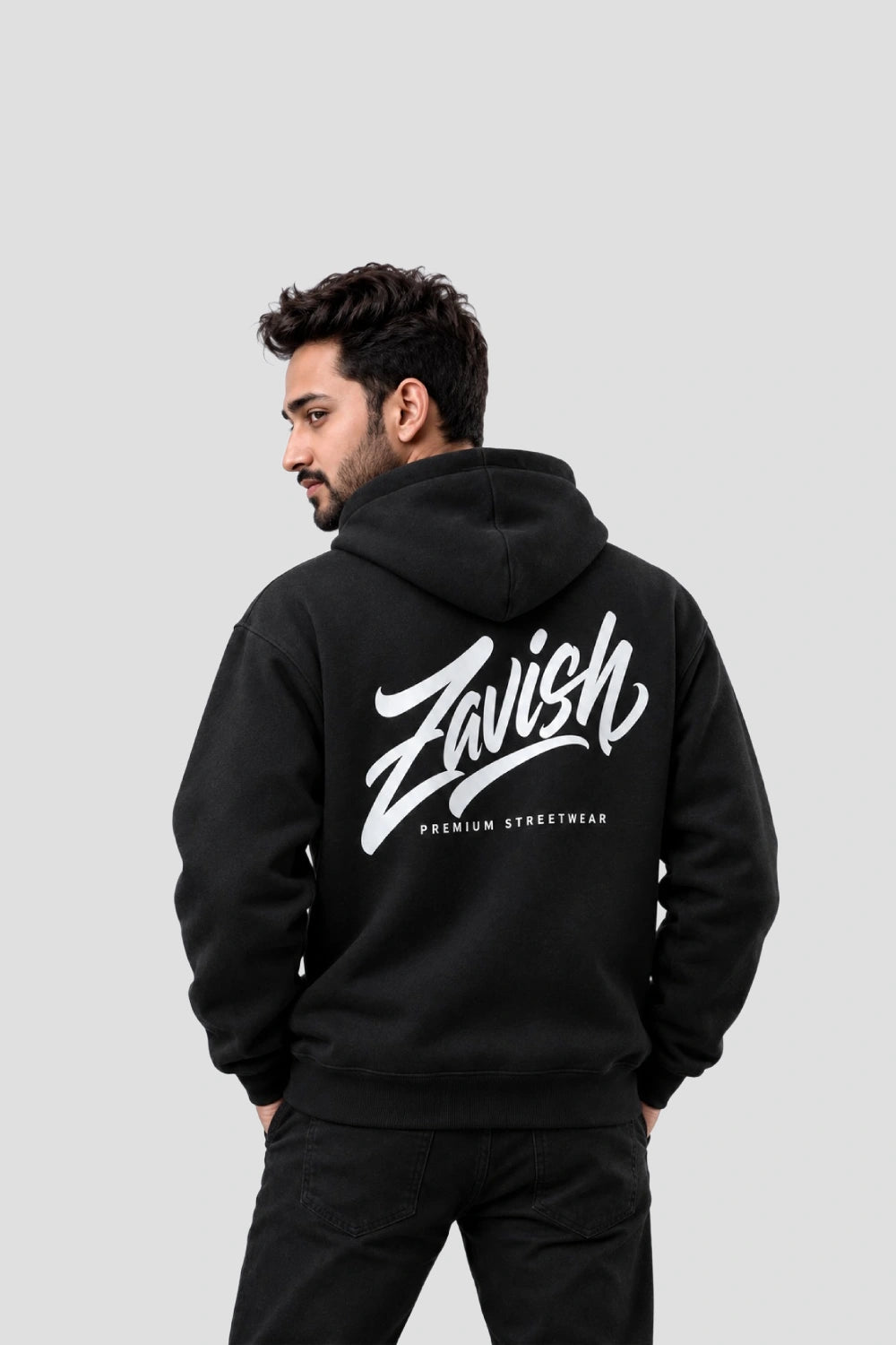 Premium Black Oversized Hoodie For Men