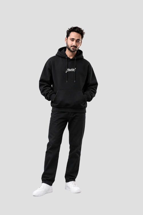 Zavish Black Oversized Hoodie