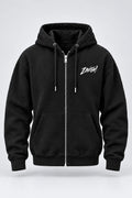 Zavish Black Zipper Hoodie