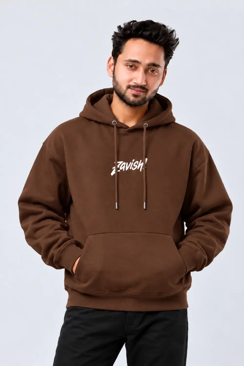 Zavish Brown Oversized Hoodie