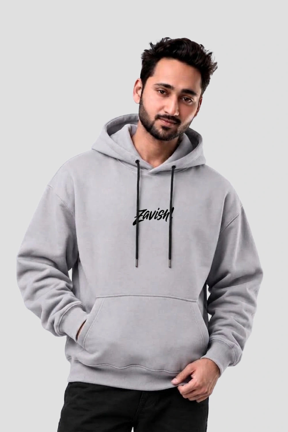 Zavish Grey Oversized Hoodie