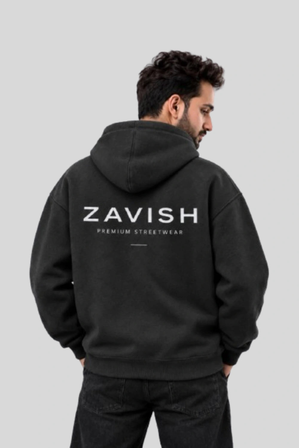 Zavish Logo Black Hoodie