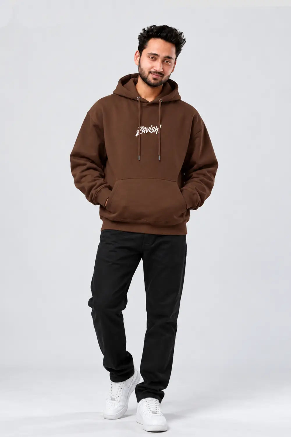 Zavish Premium Brown Oversized Hoodie