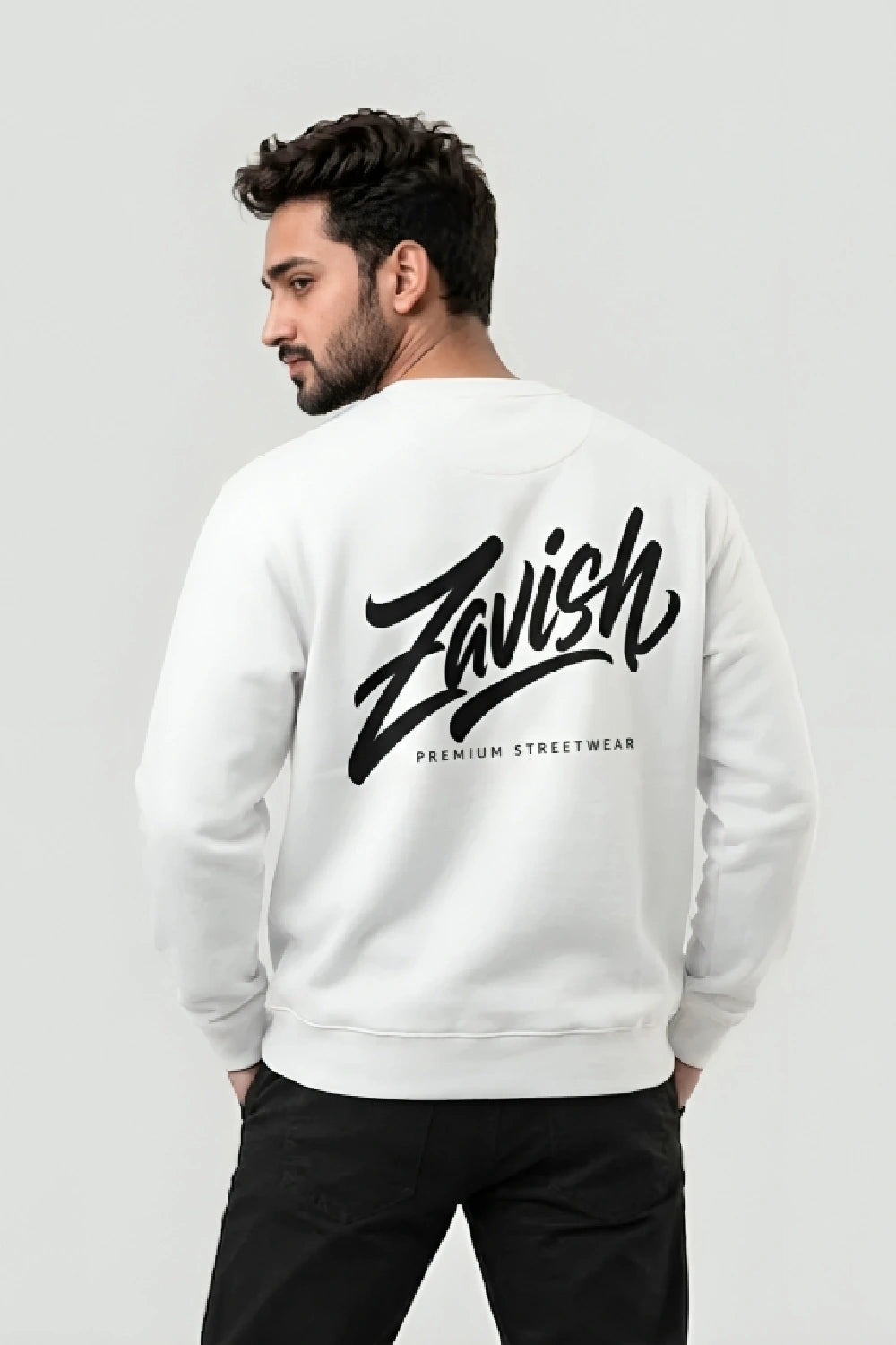 Zavish White Sweatshirt