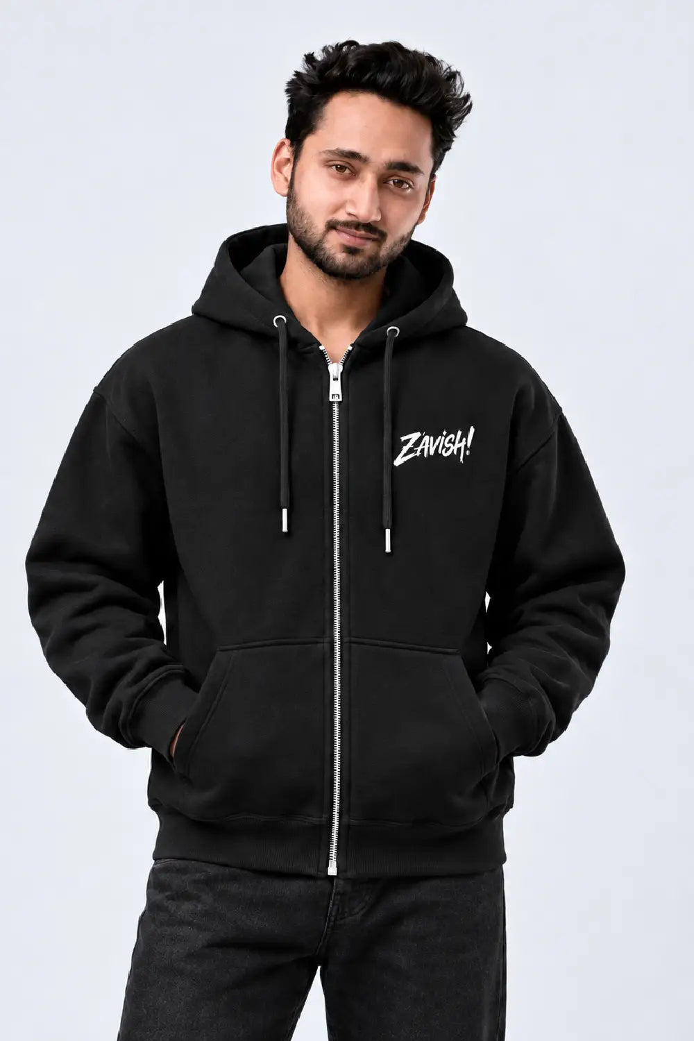 Zip Hoodie Black